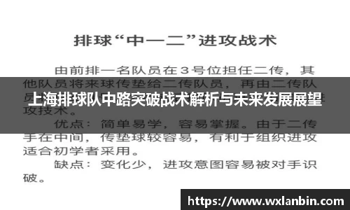 上海排球队中路突破战术解析与未来发展展望